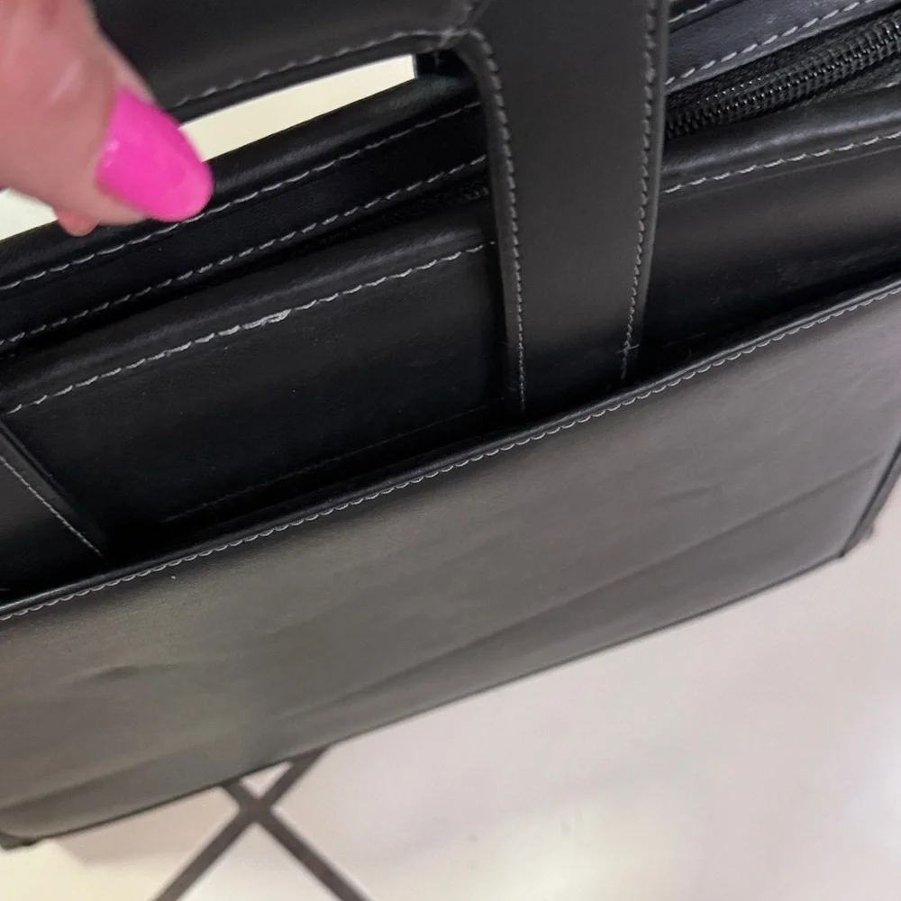 Black Leather Men's Bag